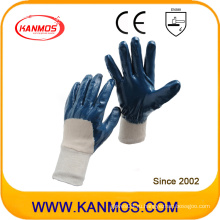 Противоскользящие нитриловые трикотажные перчатки с защитной перчаткой (53001)